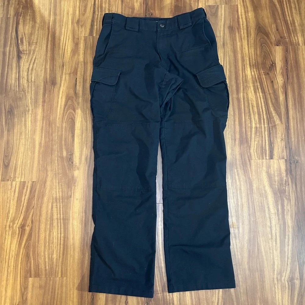 5.11 Tactical Mens Black Ripstop Cargo Pants 32x32 Work Outdoor Utility